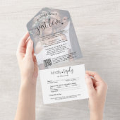 Invitation Tout En Un Rien de Fantastique Juste Amour Fuite Réception Ph (Déchirure)