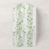 Invitation Tout En Un Romantique Green Ivy Mariage (Dehors)