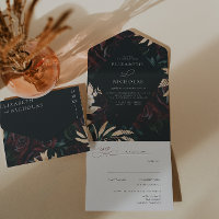 Rose Bourguignon Velours Sombre | Mariage Automne