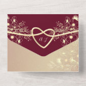 Invitation tout-en-un Rose de Bourgogne (Verso)