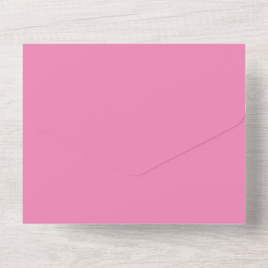 Invitation Tout En Un Rose #EF8484, Cadillac rose (Verso)