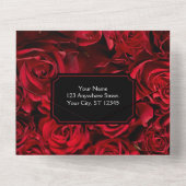 Invitation Tout En Un Rose gothique tout en un mariage Inviter (Verso)