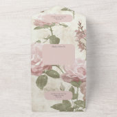 Invitation Tout En Un Rose rose vintage (Dehors)