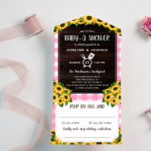 Rosée Rustique En vichy Tournesols Bébé-Q Douche