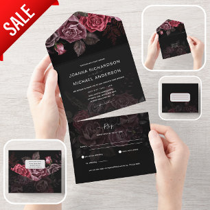 Invitation Tout En Un Roses gothiques noirs tout compris en Bourgogne RS