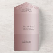 Invitation Tout En Un RPG Luxe | Entrée de jeu de société Mauve Fantasy (Dehors)