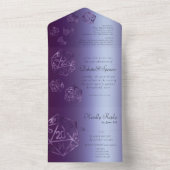 Invitation Tout En Un RPG Luxe | Imaginaire violet Tabletop Gamer Entree (À l'intérieur)