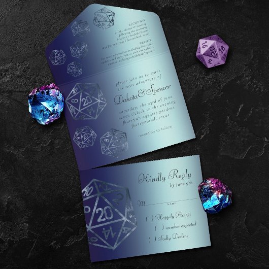 Invitation Tout En Un RPG Luxe | Marine Sheen Imaginaire Tablette Gamer