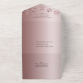 Invitation Tout En Un RPG Luxe | Mauve Fantasy Entrée de jeu de société (Dehors)