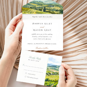 Invitation Tout En Un RSVP tout-en-un Napa Valley