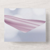 Invitation Tout En Un Ruffles mignonne fille avec Baby shower perles (Verso)