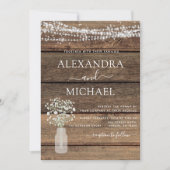 Invitation Tout en un Russe Code QR Pays Mariage Jar (Devant)