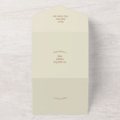 Invitation Tout En Un Rustic Automne Citrouille Mariage (Dehors)