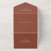 Invitation Tout En Un Rustic Copper Photo Editorial Modern Wedding (Dehors)