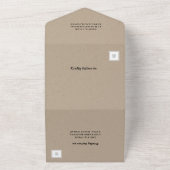 Invitation Tout En Un Rustic Mountain Mariage forestier (Dehors)
