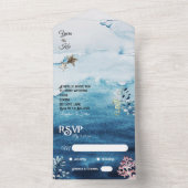 Invitation Tout En Un Rustic Ocean Réponse Simple Par Mariage (À l'intérieur)