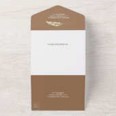 Invitation Tout En Un Rustic Pampas Eucalyptus Arch Beige Tan Wedding (Dehors)