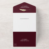 Invitation Tout En Un Rustic Pampas Eucalyptus Arch Burgundy Wedding (Dehors)