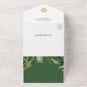 Invitation Tout En Un Rustic Tropical Jungle Safari Baby shower Cheetah (Dehors)