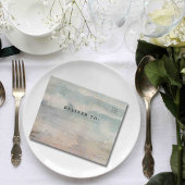 Invitation Tout En Un Rustique Abstrait Ocean Beach Landscape QR Code