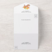Invitation Tout En Un Rustique Automne Maple Feuille Citrouille Mariage (Dehors)