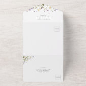 Invitation Tout En Un Rustique Elegant Whimsical Boho Mariage RSVP (Dehors)