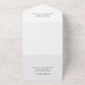 Invitation Tout En Un Rustique Ferme Chaîne Lumières Dentelle Mariage (Dehors)