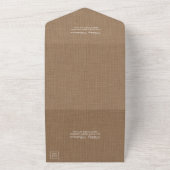 Invitation Tout En Un Rustique Jar Lights Lace Burlap Mariage (Dehors)