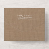 Invitation Tout En Un Rustique Jar Lights Lace Burlap Mariage (Verso)