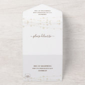 Invitation Tout En Un Rustique Mariage à chaîne de ferme (Dehors)