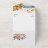 Invitation Tout En Un Rustique Mariage du lac d'automne (Dehors)