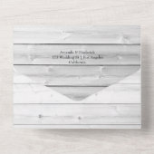 Invitation Tout En Un Rustique Pays Grange Mariage Tournesol Tout en un  (Verso)