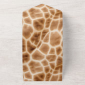 Invitation Tout En Un Safari Brown Cream Giraffe (Dehors)