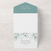 Invitation Tout En Un Sage Green Eucalyptus Mariage de verdure tout en u (Dehors)