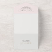 Invitation Tout En Un Script Classique Langage Traditionnel Pink Quincea (Dehors)