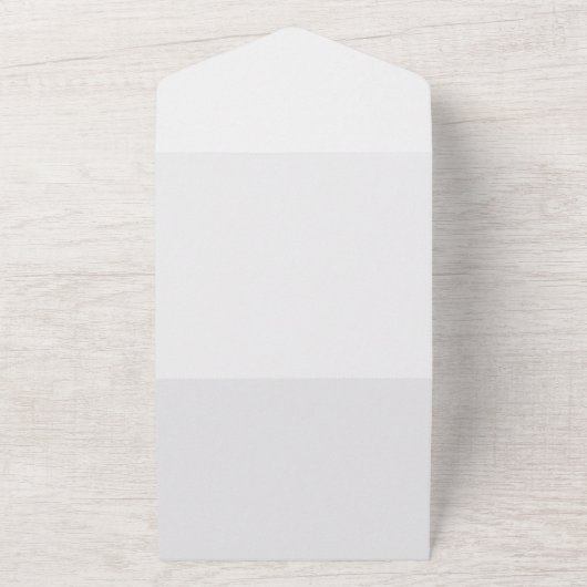 Invitation Tout En Un Script moderne Mariage gris argent (Dehors)