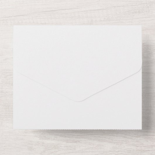 Invitation Tout En Un Script moderne Mariage gris argent (Verso)