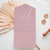Invitation Tout En Un Script Whimsical | Sceau et envoi Décontracté Dust