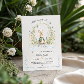 Invitation Tout en Un Shower de Bébé Lapin Aquarelle