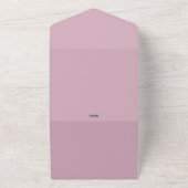Invitation Tout En Un Signature Blush Pink Wedding Kindly Reply (Dehors)