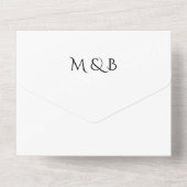 Invitation Tout En Un Simple All in One Wedding Invite (Verso)