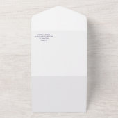 Invitation Tout En Un Simple Chic Bold Calligraphie Mariage Décontracté (Dehors)