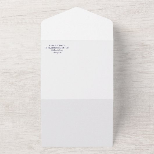 Invitation Tout En Un Simple Chic Bold Calligraphie Mariage Décontracté (Dehors)