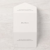 Invitation Tout En Un Simple Élégance Mariage (Dehors)