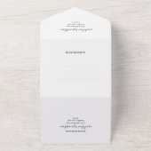 Invitation Tout En Un Simple Élégant Photo Arch Wedding Rsvp (Dehors)
