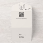 Invitation Tout En Un Simple Modern Wedding Silhouette Collection (Dehors)