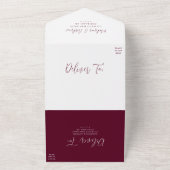 Invitation Tout En Un Simple Script Mariage Bordeaux (Dehors)