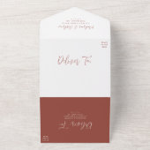 Invitation Tout En Un Simple Script Rust Mariage (Dehors)