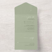 Invitation Tout En Un Simply Chic Mariage Sage/Pearl ID1046 (À l'intérieur)