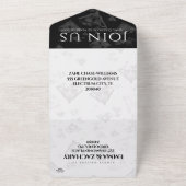 Invitation Tout En Un Soixantième anniversaire de mariage élégant diaman (Dehors)